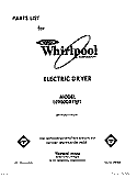 SECTION Diagram and Parts List for LE9300XTW1  Whirlpool Dryer