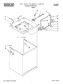 TOP AND CABINET Diagram and Parts List for BYCW4271W0  Whirlpool Washer