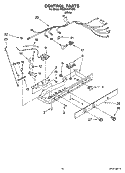 CONTROL PARTS Diagram and Parts List for RS22AGXTQ00  Roper Refrigerator