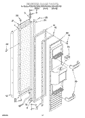 FREEZER DOOR Diagram and Parts List for KSSS42QHB00  KitchenAid Refrigerator