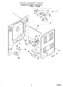 REAR CHASSIS Diagram and Parts List for KERC601HBT1  KitchenAid Range