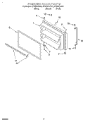 FREEZER DOOR, OPTIONAL Diagram and Parts List for GT22DKXJB01  Whirlpool Refrigerator