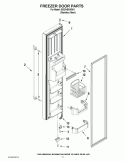 FREEZER DOOR PARTS Diagram and Parts List for ID3CHEXWS01  Whirlpool Refrigerator