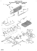 UNIT Diagram and Parts List for RT18BMXAW00  Roper Refrigerator