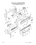 MAIN TOP Diagram and Parts List for 1393W4A  Roper Range
