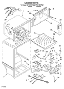 LINER Diagram and Parts List for ET1RHMXKT00  Whirlpool Refrigerator