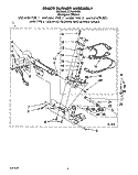 694670 BURNER Diagram and Parts List for LGT5434AQ0  Whirlpool Dryer