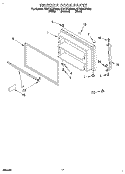 FREEZER DOOR, LIT/OPTIONAL Diagram and Parts List for ET21DKXDN03  Whirlpool Refrigerator