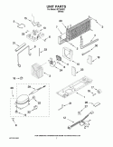 UNIT PARTS Diagram and Parts List for IRT184302  Inglis Refrigerator