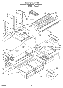 SHELF, LIT/OPTIONAL Diagram and Parts List for ET25PKXBN01  Whirlpool Refrigerator