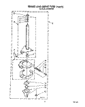BRAKE AND DRIVE TUBE Diagram and Parts List for LA7800XTF0  Whirlpool Washer