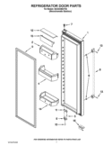 REFRIGERATOR DOOR PARTS Diagram and Parts List for ISC23CNEXY02  Whirlpool Refrigerator