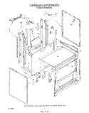 EXTERNAL OVEN Diagram and Parts List for SE950PERW5  Whirlpool Range