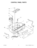 CONTROL PANEL PARTS Diagram and Parts List for GI15NDXXQ2  Whirlpool Ice Maker