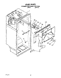 LINER Diagram and Parts List for ET20PKXXW00  Whirlpool Refrigerator