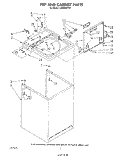 TOP AND CABINET , LITERATURE AND OPTIONAL Diagram and Parts List for LA6000XPW4  Whirlpool Washer