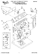 TOP AND CONSOLE, LIT/OPTIONAL Diagram and Parts List for LGC7858AZ1  Whirlpool Dryer