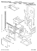 OVEN Diagram and Parts List for KEMS307DBL4  KitchenAid Microwave Oven Combo