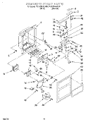 DISPENSER FRONT Diagram and Parts List for 4YED27DQDW01  Whirlpool Refrigerator