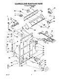 CONTROLS AND REAR PANEL Diagram and Parts List for 3LBR5132BW1  Whirlpool Washer