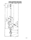 BRAKE AND DRIVE TUBE Diagram and Parts List for 4CA2762XWW0  Whirlpool Washer