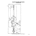 BRAKE AND DRIVE TUBE Diagram and Parts List for LA5558XTF1  Whirlpool Washer