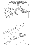 WIRING HARNESS Diagram and Parts List for KEDS207BWH1  KitchenAid Range