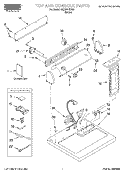 SECTION Diagram and Parts List for REX3614KW0  Roper Dryer