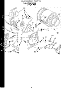 BULKHEAD Diagram and Parts List for TGDS680DQ0  Estate Dryer