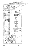 GEARCASE Diagram and Parts List for LSV5132AN0  Whirlpool Washer