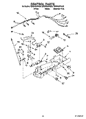 CONTROL PARTS Diagram and Parts List for ED2NHGXVQ00  Whirlpool Refrigerator