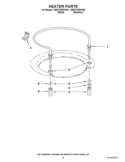 HEATER PARTS Diagram and Parts List for 7WDT770PAYM1  Whirlpool Dishwasher