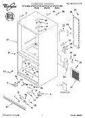 CABINET, LITERATURE Diagram and Parts List for GB22DKXJW00  Whirlpool Refrigerator