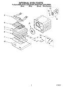 INTERNAL OVEN Diagram and Parts List for KEMC307KBS0  KitchenAid Microwave Oven Combo