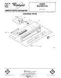 CONSOLE Diagram and Parts List for DU2000XS0  Whirlpool Dishwasher