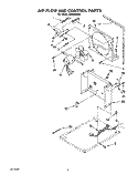 AIR FLOW AND CONTROL Diagram and Parts List for AK4000XZ0  Whirlpool Dehumidifier
