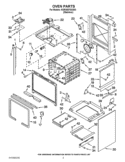 OVEN PARTS Diagram and Parts List for KGRS807SSS03  KitchenAid Range