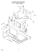 LOWER OVEN Diagram and Parts List for KEBS276BBL3  KitchenAid Wall Oven