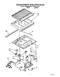 COMPARTMENT SEPARATOR Diagram and Parts List for KTRC18KXWH01  KitchenAid Refrigerator
