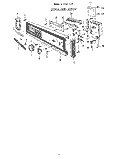 CONSOLE PANEL Diagram and Parts List for 8585L20  Roper Dishwasher