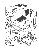 UNIT Diagram and Parts List for 4ED25DQXVW01  Whirlpool Refrigerator