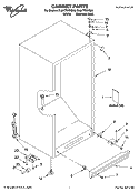 CABINET PARTS Diagram and Parts List for EL8ATRRRQ00  Whirlpool Refrigerator