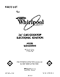 SECTION Diagram and Parts List for SC8436ERW0  Whirlpool Cooktop