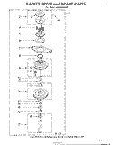 BASKET DRIVE AND BRAKE Diagram and Parts List for LA6400XKW0  Whirlpool Washer