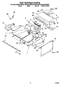 TOP VENTING PARTS Diagram and Parts List for KEHC379JWH08  KitchenAid Microwave Oven Combo