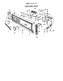 CONSOLE PANEL Diagram and Parts List for 8575L20  Roper Dishwasher