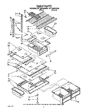 SHELF Diagram and Parts List for 6ET18GKXWN02  Whirlpool Refrigerator