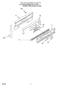 BACKGUARD Diagram and Parts List for SF370PEWZ0  Whirlpool Range