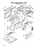 AIRFLOW AND CONTROL Diagram and Parts List for ACQ214XY0  Whirlpool Air Conditioner