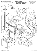 OVEN PARTS Diagram and Parts List for KEBV208MSS03  KitchenAid Wall Oven